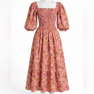 J. Crew Pink and Orange Textured Dress